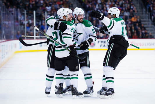 Dallas Cody Eakin, Jason Demers, Tyler Seguin och Patrik