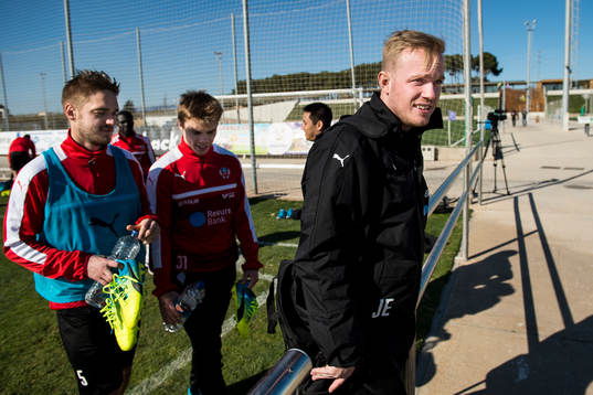 Helsingborgs Johan Mårtensson, Elias Andersson och Jonas