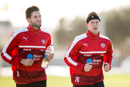 Helsingborgs Mikael Dahlberg och Peter Larsson