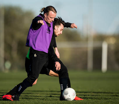 Gefles Jesper Florén och Dardan Mustafa