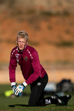 Gefles målvakt Oskar Larsson