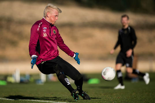 Gefles målvakt Oskar Larsson