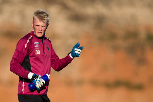 Gefles målvakt Oskar Larsson