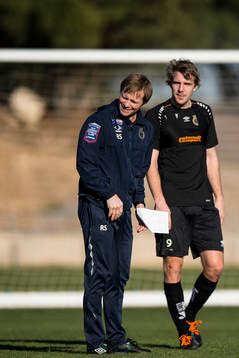 Gefles tränare Roger Sandberg och Johan Oremo