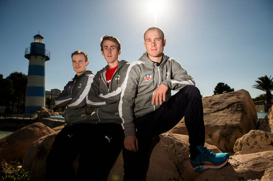 Helsingborgs Anton Wede, Adam Eriksson och Calle Wede