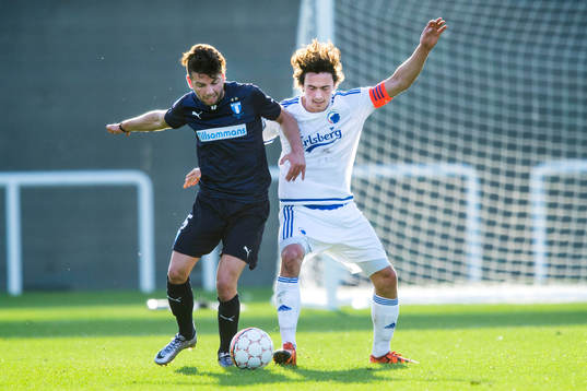 Malmö FFs Erdal Rakip och FC Köpenhamns Thomas Delaney