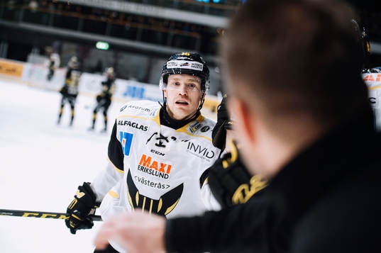 Västerås Cody Murphy firar sitt mål