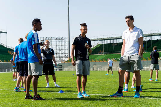 Samuel Teteh, Tobias Sana och Marko Johansson