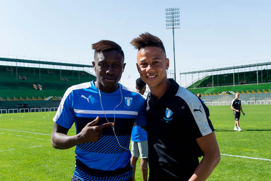 Malmö FFs Pa Konate och Tobias Sana
