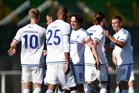 FC Köpenhamns Thomas Delaney jublar