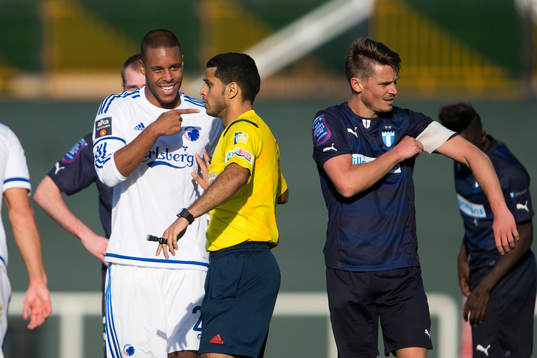 FC Köpenhamns Mathias Zanka Jørgensen hånar Malmö FFs