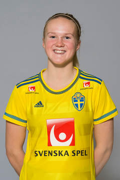 Josefin Johansson som spelar i F17 landslaget