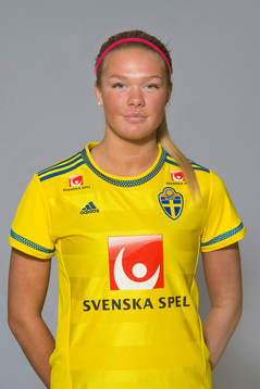 Matilde Abrahamsson som spelar i F17 landslaget