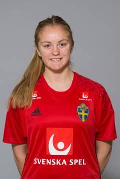 Jenny Wahlén som spelar i F17 landslaget