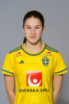 Linnea Selberg som spelar i F17 landslaget