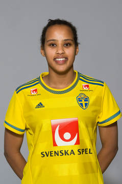 Ariam Berhane som spelar i F17 landslaget