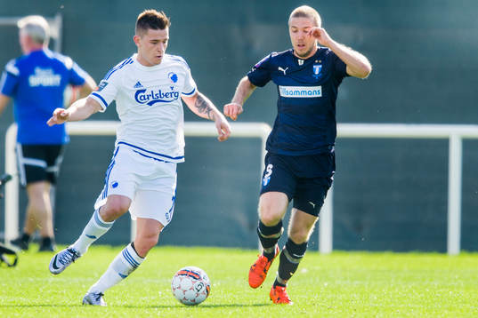 FC Köpenhamns Benjamin Verbic och Malmö FFs Anton