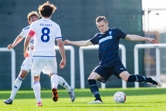 FC Köpenhamns Thomas Delaney och Malmö FFs Piotr Johansson
