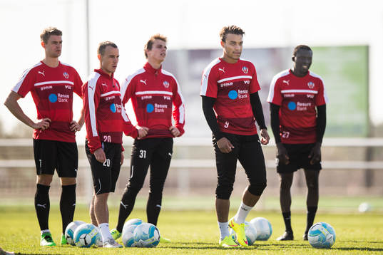 Helsingborgs Viktor Ljung, Calle Wede, Elias Andersson,
