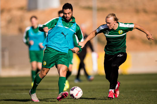 Hammarbys Imad Khalili och Isac Lidberg