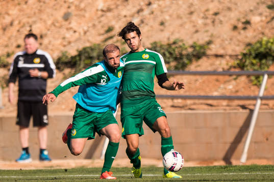 Hammarbys Kennedy Bakircioglu och Lars Fuhre