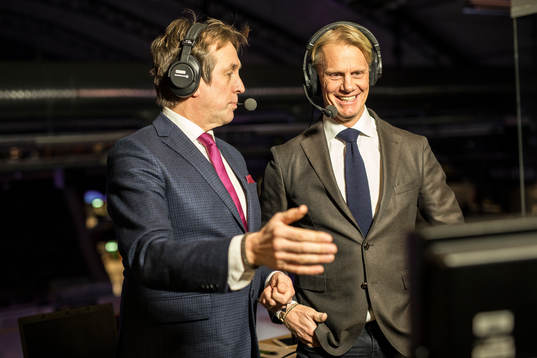 Cmores expertkommentatorer Åke Unger och Niklas Wikegård