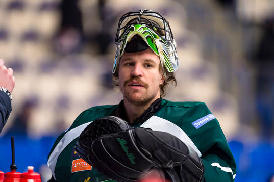 Färjestads målvakt Justin Pogge