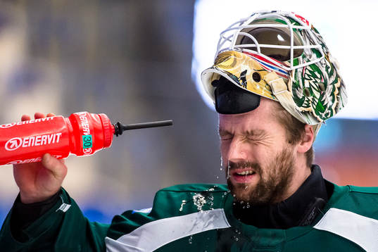 Färjestads målvakt Lars Haugen