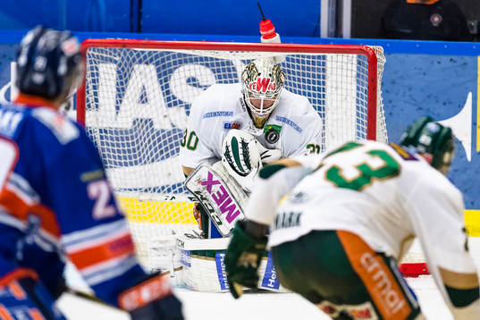 Färjestads målvakt Lars Haugen