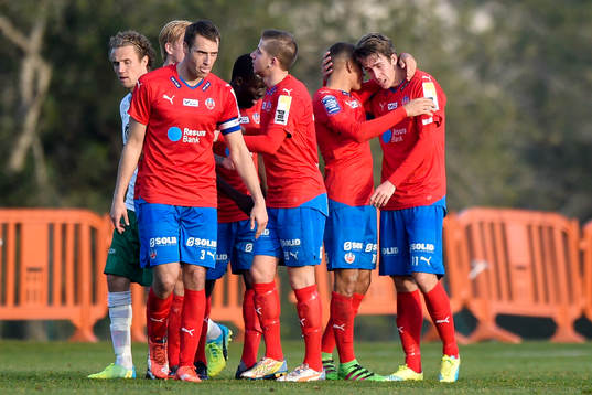Helsingborgs Jordan Larsson kramar om Adam Eriksson