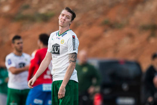 Hammarbys Birkir Már Saevarsson deppar