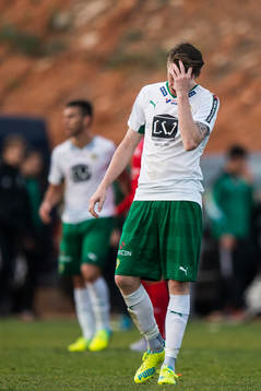 Hammarbys Birkir Már Saevarsson deppar
