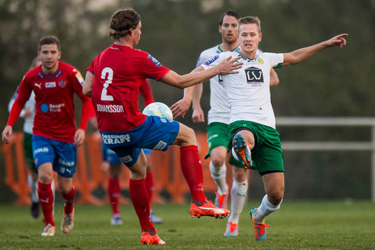 Helsingborgs Carl Johansson och Hammarbys Erik Israelsson