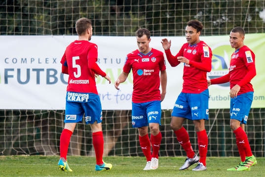 Helsingborgs Johan Mårtensson, Anton Wede och Jordan