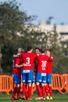 Helsingborgs spelare jublar