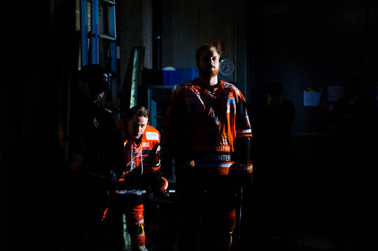 Karlskronas Joachim Rohdin innan entrén för spelarna