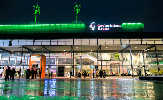 Gavlerinken Arena före ishockeymatchen i SHL mellan