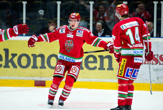 Modos Victor Olofsson jublar
