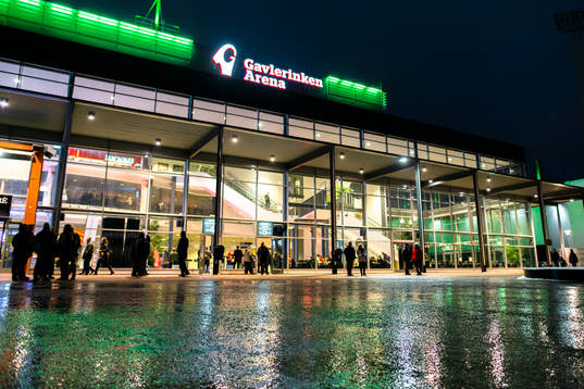 Gavlerinken Arena före ishockeymatchen i SHL mellan