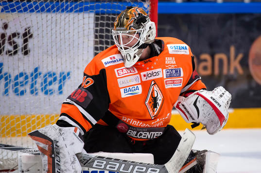 Karlskronas målvakt Johan Holmqvist