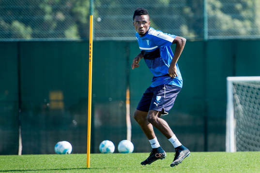 Malmö FFs provspelare Samuel Tetteh