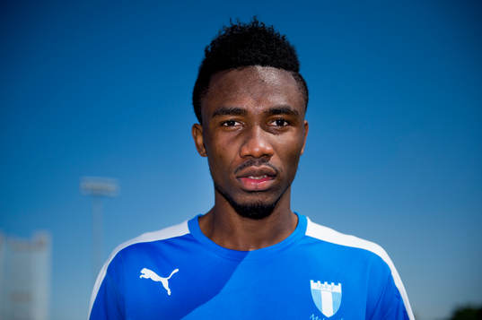 Malmö FFs provspelare Samuel Tetteh
