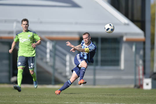 Odenses Anders Jcobsen och Djurgårdens Alexander Faltsetas