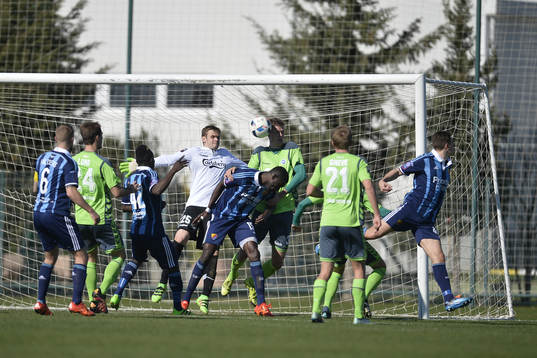 under en träningsmatch i fotboll mellan Djurgården och