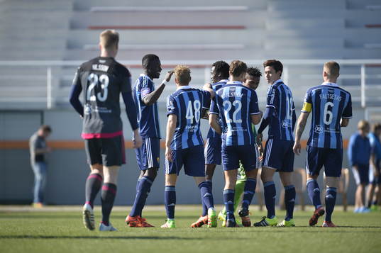 Djurgårdens lag jublar