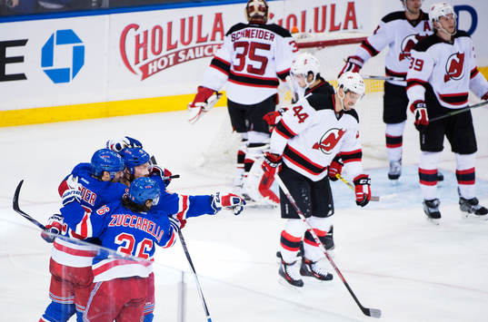 New Yorks Chris Kleider, Kevin Klein och Mats Zuccarello