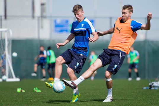 Malmö FFs Teddy Bergqvist och Rasmus Bengtsson