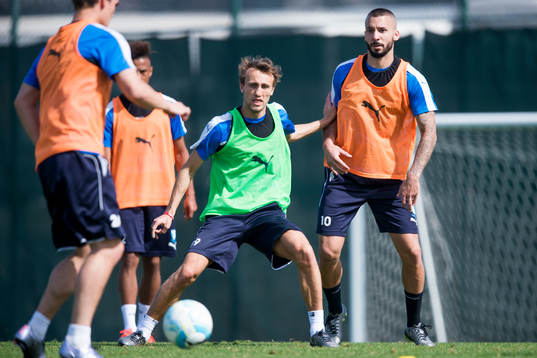 Malmö FFs Magnus Wolff Eikrem och Guillermo Molins