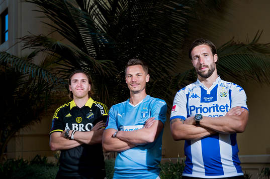 AIKs lagkapten Nils-Eric Johansson, Malmö FFs lagkapten