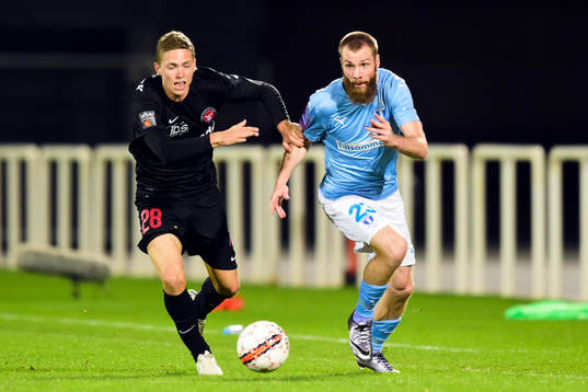Midtjyllands Andre Römer och Malmö FFs Jo Inge Berget
